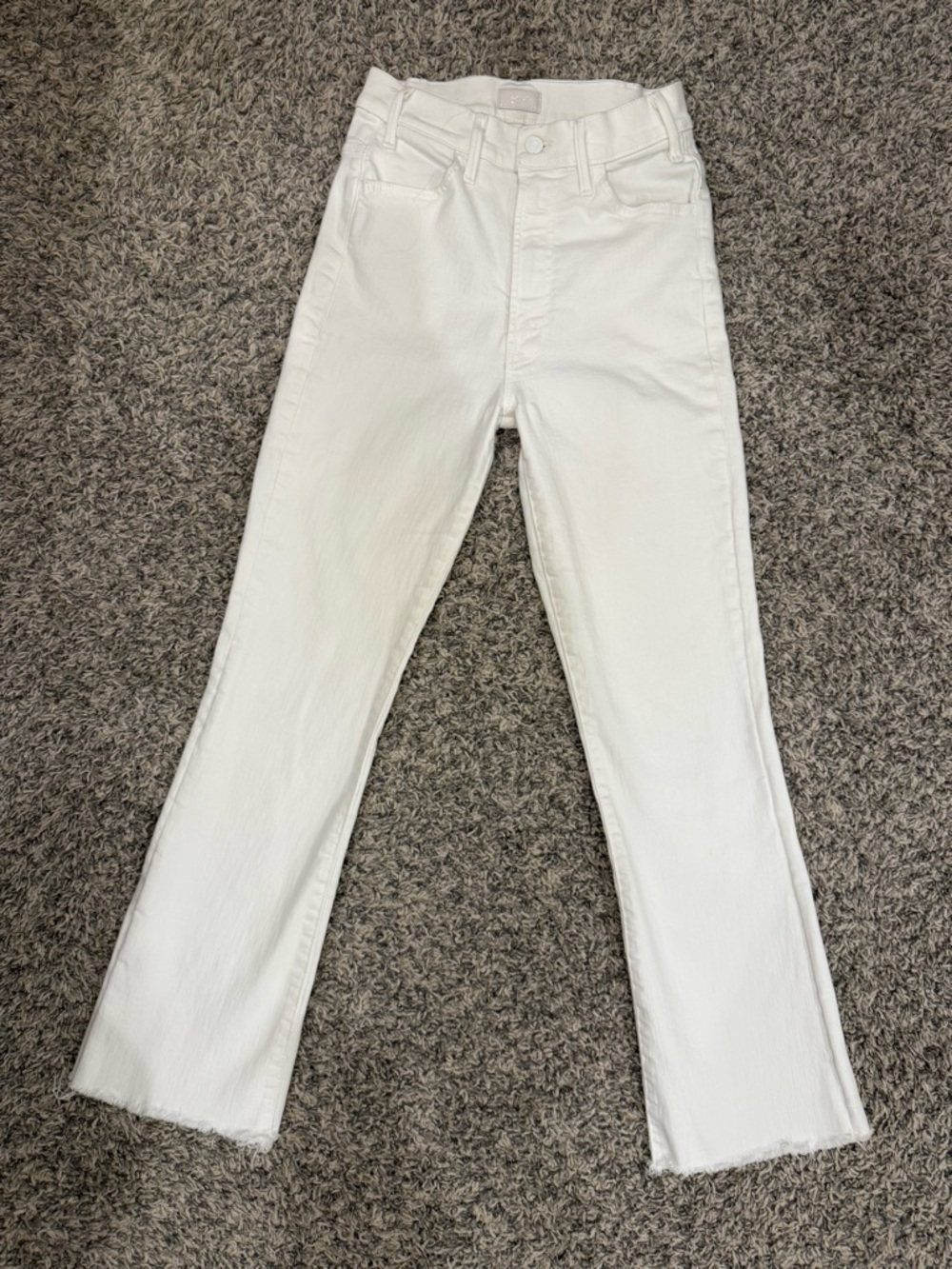 MOTHER Hustler Ankle Fray Jeans